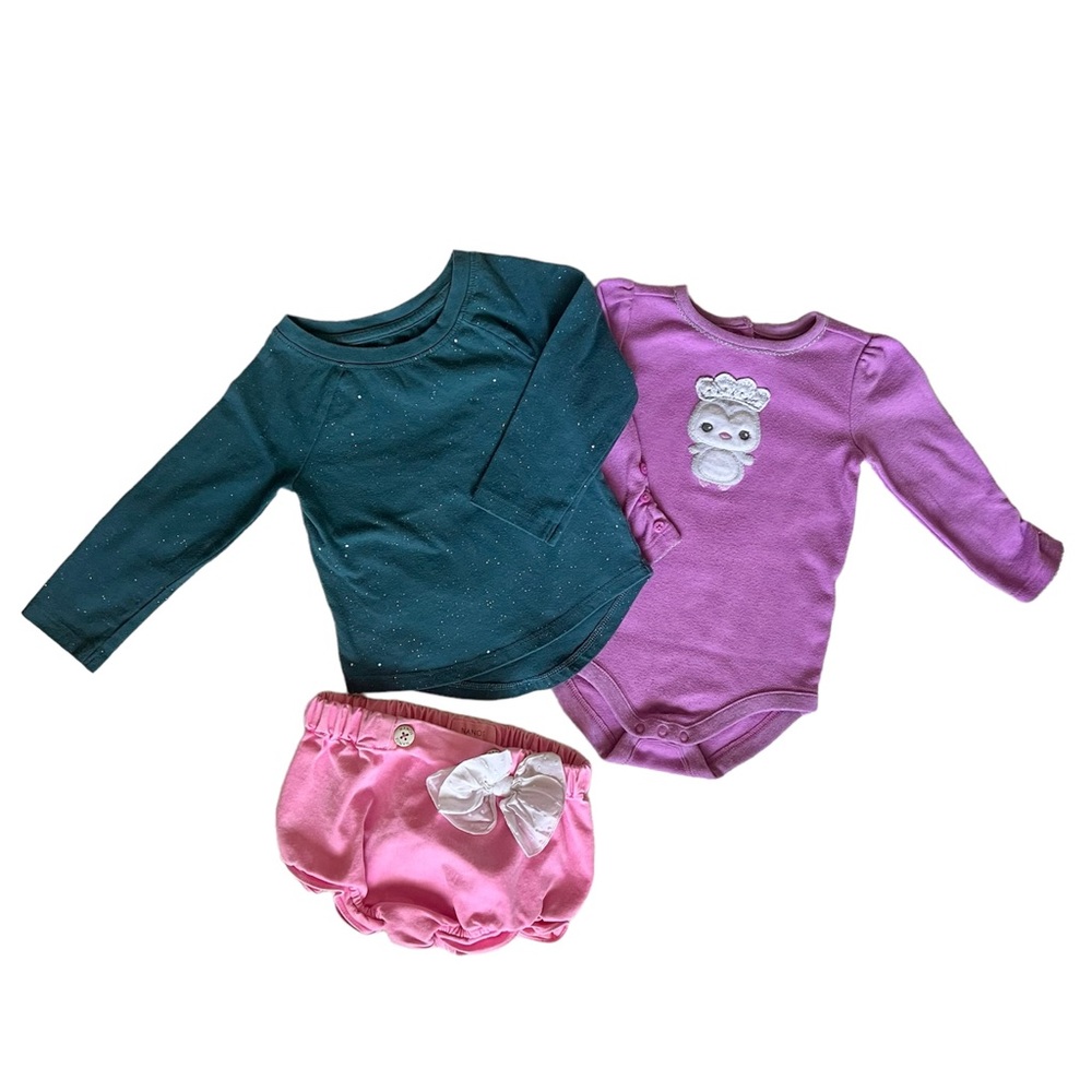 Bundle of 3 Baby Clothes, 6-12M